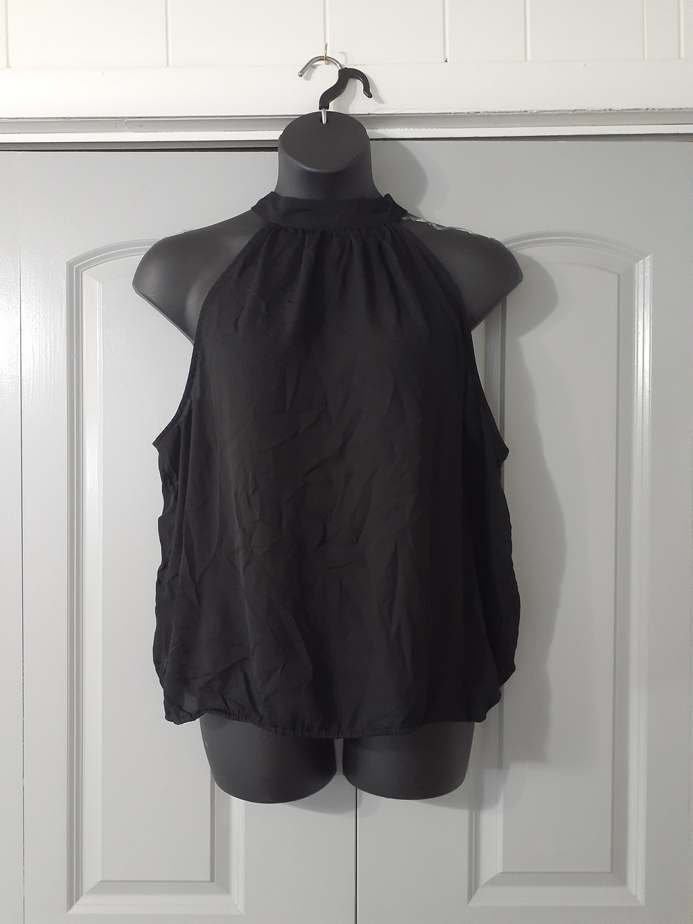 cooper & ella Black High-Neck Sleeveless Camisole